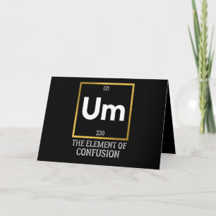 Carte Um L'élément de la confusion T-shirt