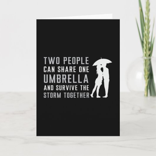 Carte Umbrella Raindrop Pluie Nuage Météo Rainy Cadeau (Devant)