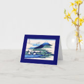 Carte Umegawa Hokusai Art japonais (Fleur jaune)