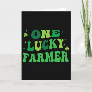 Carte Un agriculteur chanceux drôle de St. Patrick's Day