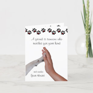 Carte Un Ami Est Quelqu'Un Qui Attend Pour Votre Main