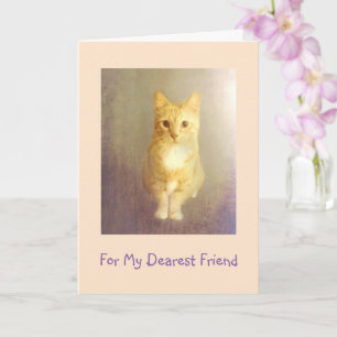 Carte Un ami le plus cher Encouragement au cancer