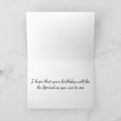 CARTE **UN AMI TRÈS SPÉCIAL** SOUHAIT D'ANNIVERSAIRE (Intérieur)