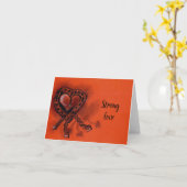 Carte Un amour fort (Fleur jaune)