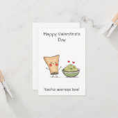Carte "Un Amour Moyen Nacho !" – Cadeau drôle et mignon  (Devant/Arrière en situation)