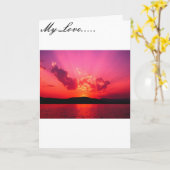 Carte Un amour sans fin (Fleur jaune)