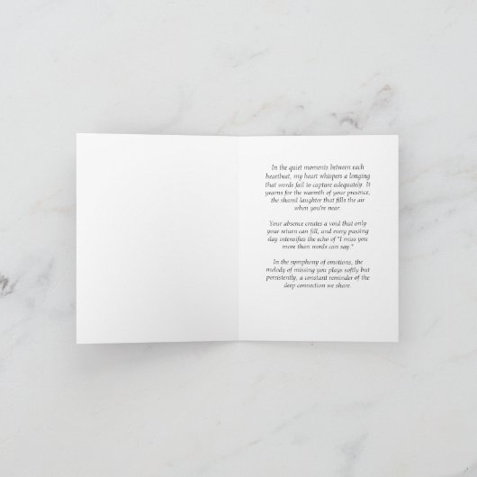 Carte Un Amoureux Manquant ? (Intérieur)