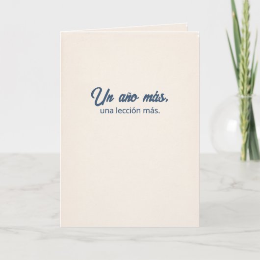 Carte Un An De Plus, Une Expérience De Plus | Joyeux Ann (Devant)