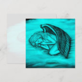 Carte Un ange endormi (Devant / Derrière)