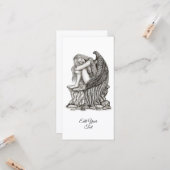 Carte Un ange endormi sur la pierre (Devant/Arrière en situation)