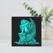 Carte Un ange endormi sur la pierre (Debout devant)