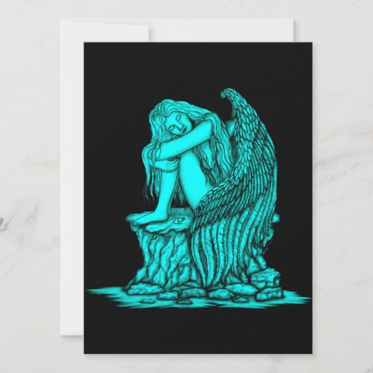 Carte Un ange endormi sur la pierre (Devant)