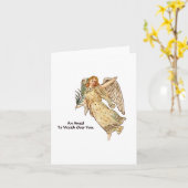 Carte Un Ange Pour Vous Surveiller. (Fleur jaune)