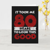 Carte Un Anniversaire âgé de 80 ans m'a fait bonne appar (Fleur jaune)