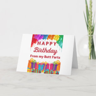 Carte Un Anniversaire Cheeky Souhaite Une Fête Fart-Tast