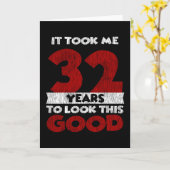 Carte Un Anniversaire de 32 ans m'a fait bonne apparence (Fleur jaune)