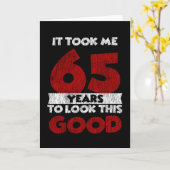 Carte Un Anniversaire de 65 ans m'a fait bonne apparence (Fleur jaune)