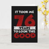 Carte Un Anniversaire de 76 ans m'a fait bonne apparence (Fleur jaune)