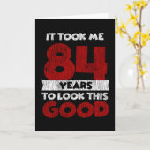 Carte Un Anniversaire de 84 ans m'a fait bonne apparence (Fleur jaune)