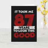 Carte Un Anniversaire de 87 ans m'a fait bonne apparence (Fleur jaune)