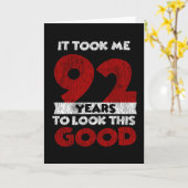 Carte Un Anniversaire de 92 ans m'a fait bonne apparence (Fleur jaune)