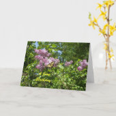 Carte Un anniversaire de juin (Fleur jaune)