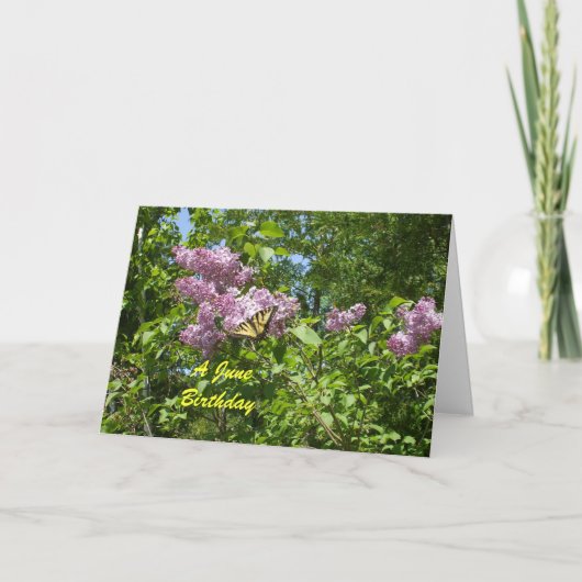 Carte Un anniversaire de juin (Devant)