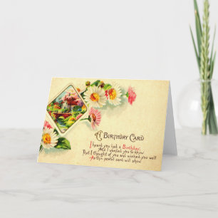 Carte Un Anniversaire Désiré 1910 Vintage