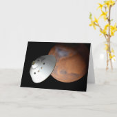 Carte Un Appareil Spatial Encaissé D'Aérocoque En Approc (Fleur jaune)