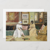 Carte Un appel convivial | William Merritt Chase (Devant / Derrière)