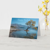 Carte Un arbre dans un lac (Fleur jaune)