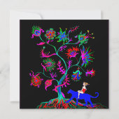 Carte Un arbre et un puma (Dos)