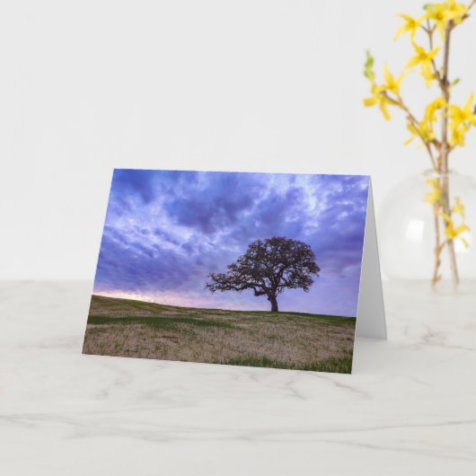 Carte Un arbre solitaire (Fleur jaune)