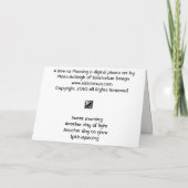 Carte Un arc au matin (Dos)