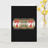 Carte Un Arm Bandit Machine à fente Casino Roulette (Fleur jaune)