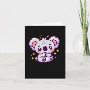 Carte Un Autocollant De Koala Mignon