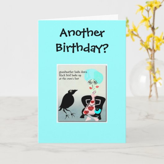 Carte Un autre anniversaire ? (Fleur jaune)