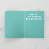 Carte "Un autre anniversaire t'a fait descendre ?" (Intérieur)