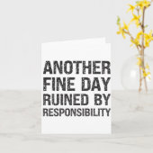 Carte Un Autre Beau Jour Gâché Par La Responsabilité Drô (Fleur jaune)