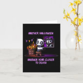 Carte Un Autre Halloween Plus Proche De La Mort (Fleur jaune)