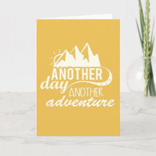 Carte Un autre jour Motivation d'aventure