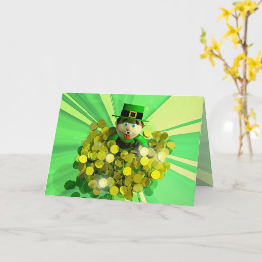 Carte Un bain d'or St. Patrick (Fleur jaune)