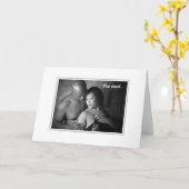 Carte Un baiser de contact-Un (Fleur jaune)