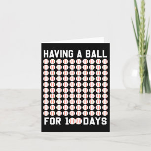 Carte Un Bal Pour 100 Jours De Baseball 100 Jours De Gi