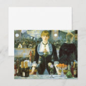 Carte Un bar aux Folies Bergere par Edouard Manet (Devant / Derrière)