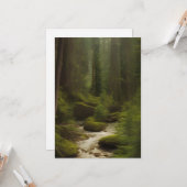 Carte Un Beau Fleuve Forestier (Devant/Arrière en situation)