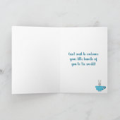 Carte Un bébé brasse Blue Teacup Baby Boy Shower (Intérieur)