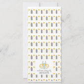 Carte Un bébé brasse Co-Ed Brewery Baby shower Invitatio (Dos)