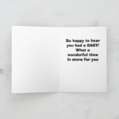 CARTE ***UN BÉBÉ*** FÉLICITATIONS À "VOUS" (Intérieur)