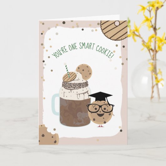 Carte Un biscuit intelligent et Milkshake Classroom Vale (Fleur jaune)